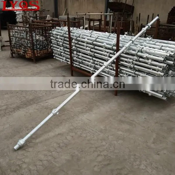Q345 steel cuplock scaffolding standard with forged top cup