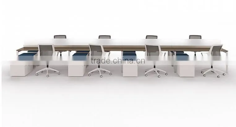 office mdf furniture set 8 people office desk