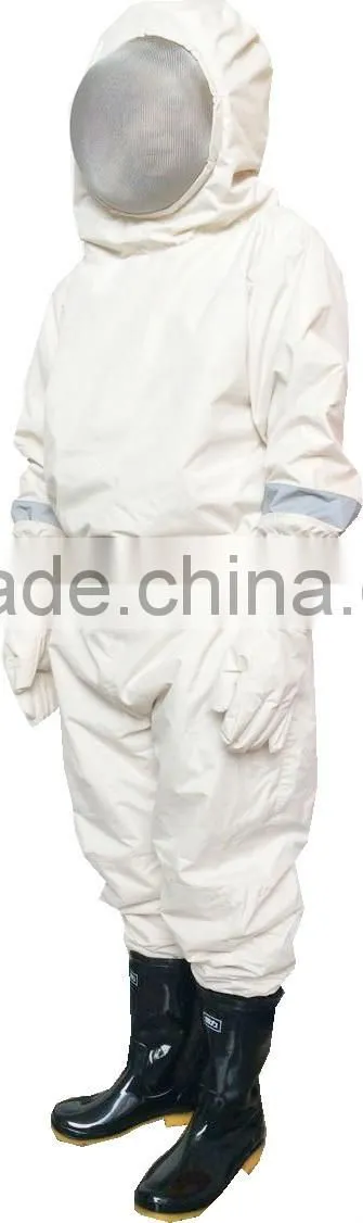 2014 new product White insect protection microporous bee protection clothing