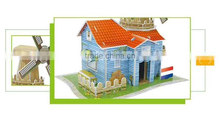Hot selling 3d holland pasture name puzzle for kids