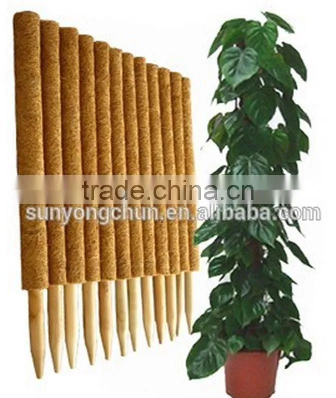 Coconut Pole for Plants & Flowers & PVC bamboo pole for decorative