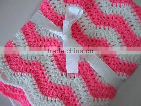 Cute Stripe Baby Blanket, Crochet Baby Blanket, Super Softer Baby Blanket