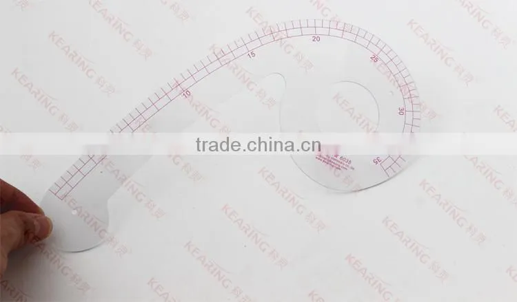 Kearing brand french curve rulers, neckline curve ruler # 6035