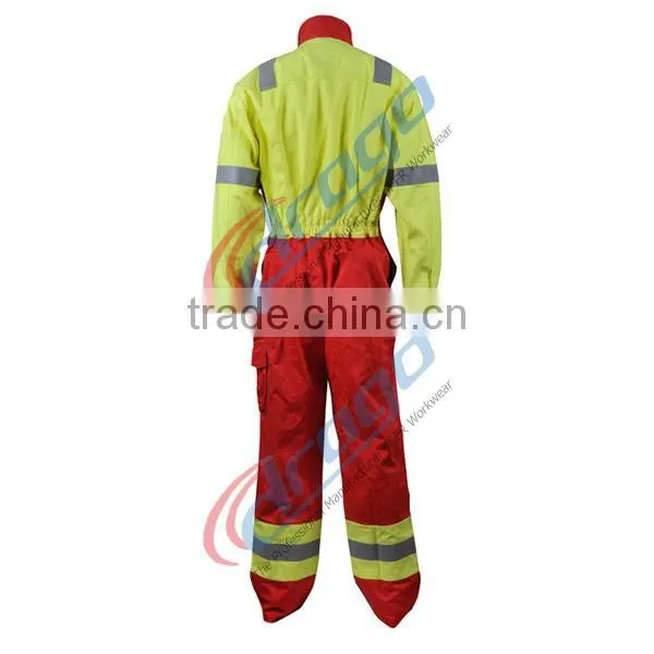 Modacrylic flame proof fabric coverall and workwear