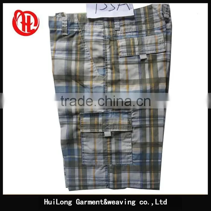Apparel men outdoor comfortable solid cargo shorts