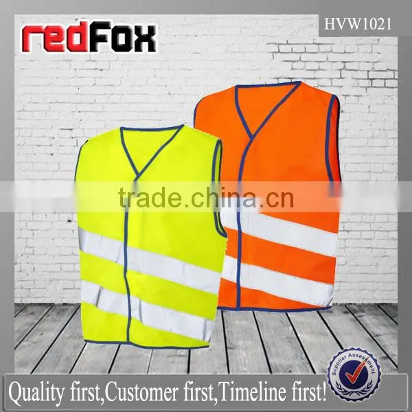 high visibility 3M reflective waistcoat custom logo printed