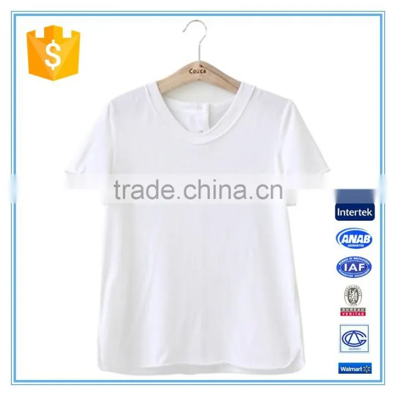 New design custom t shirt Sweatshirts office lady shirt with high quality