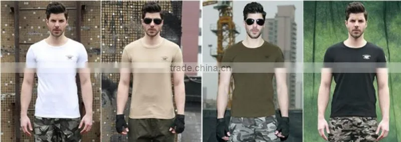 2016 New Model Custom Plain Army Combat t Shirt Military Clothing for Men
