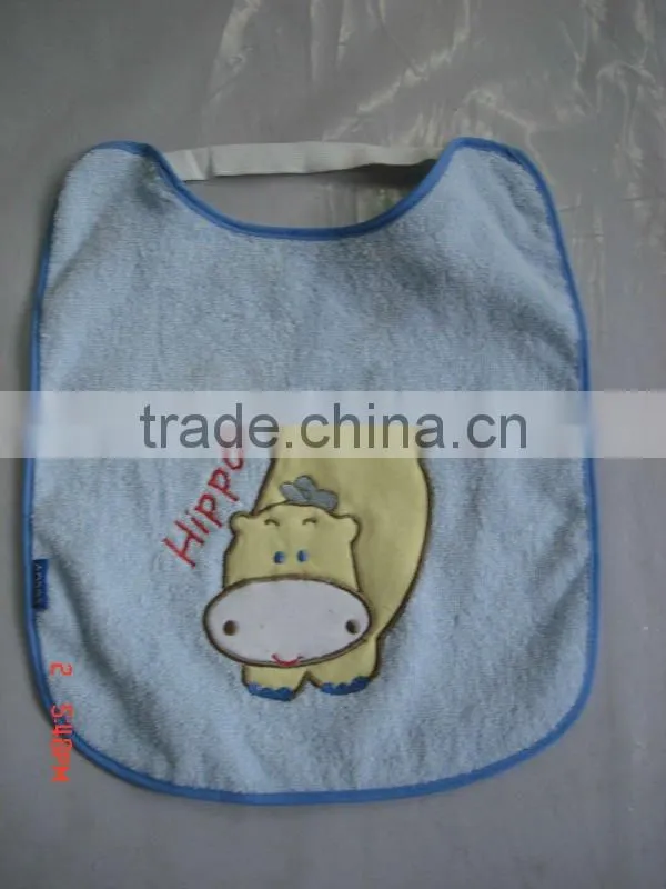 Baby towel hood with embroidered logo