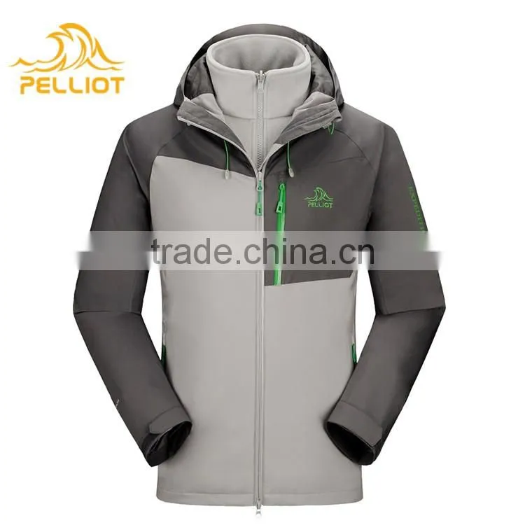 Mens OEM/ODM Service Outdoor Waterproof 3 in 1 Jacket