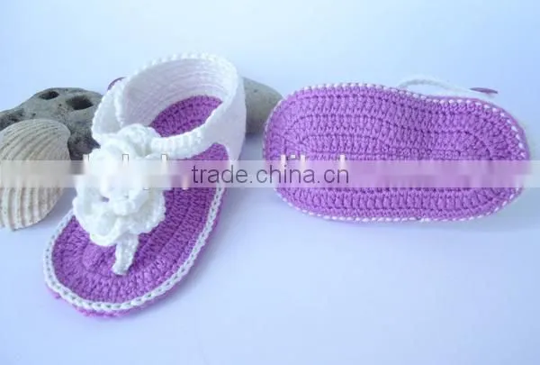 Dropship hand crochet infant&toddler newest design slippers hot