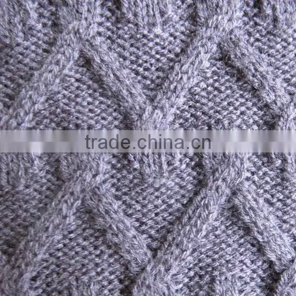 The ocean blue round neck jacquard design pullover casual men knitted sweater men