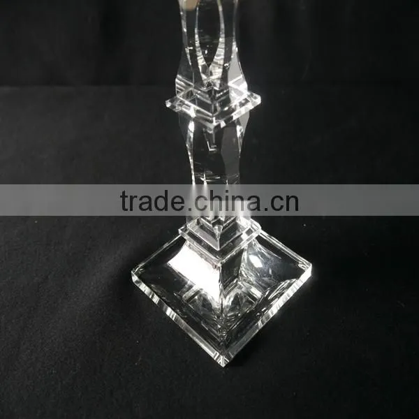 Crystal Candle holders for Glass Wedding & Table centerpieces