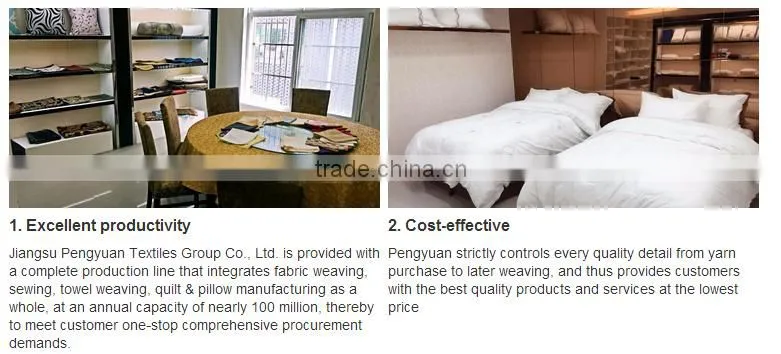 100% cotton hotel bedding set