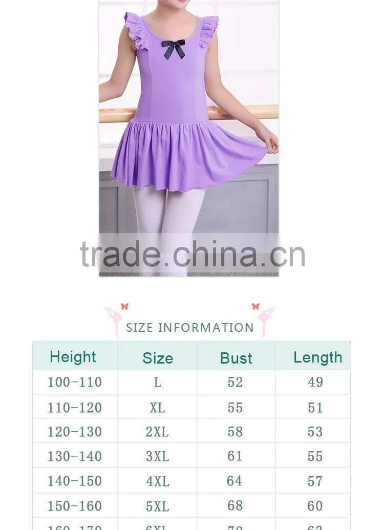 Summer Girls Toddler Ballet Tutu Dress Sleeveless Ballet Dancewear Kids Ballet Practice Leotard