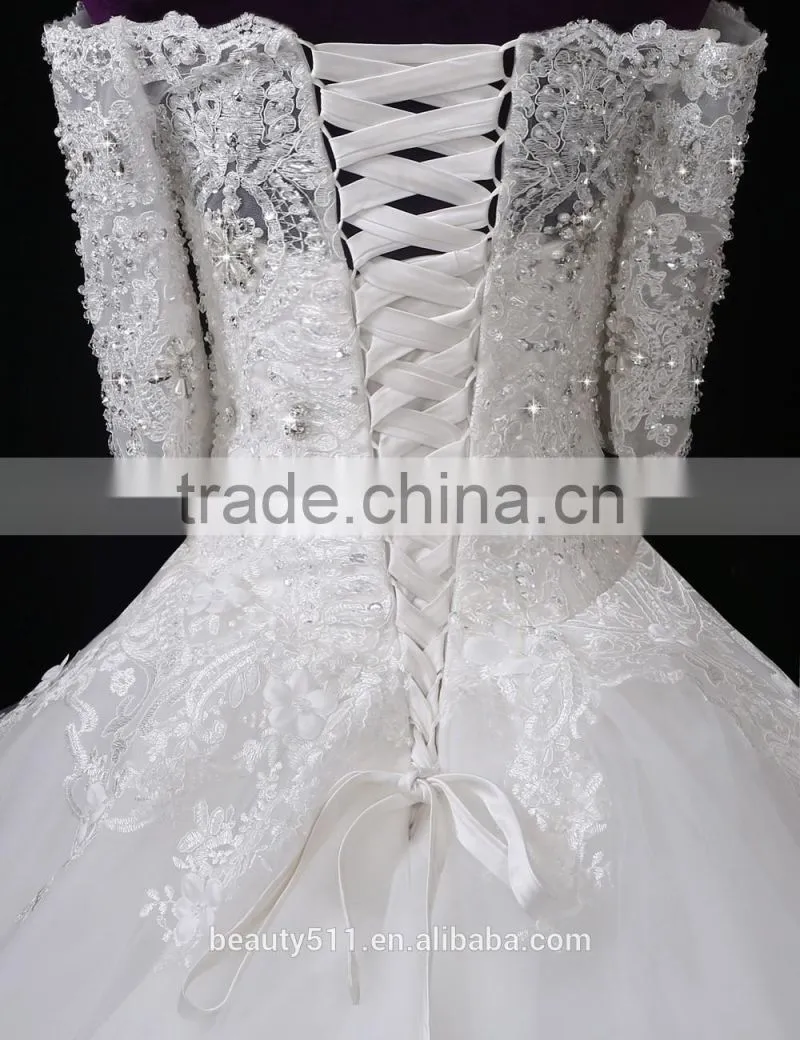 Wholesale Sweetheart short Sleeve Lace Wedding Dresses Beaded Sweetheart Nackline Mermaid Lace wedding dress 2017 F12601