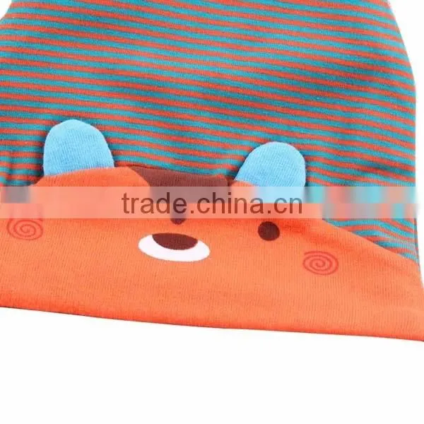 new design cute bear knitted kids cotton hat