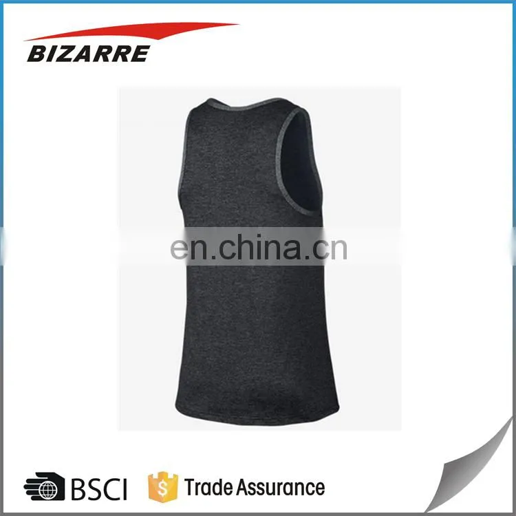 Simple vogue spandex tank top singlet for men