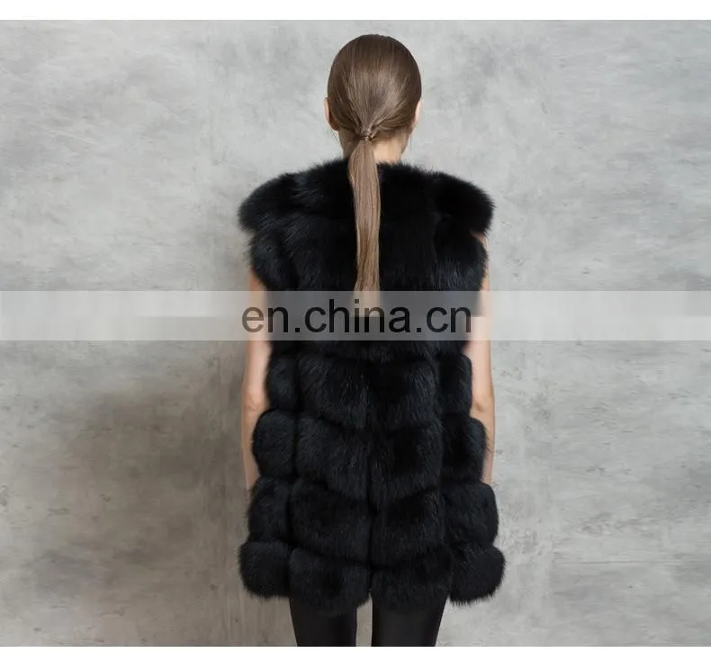 Latest design faux mink coat fox fur coat woman