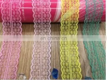 FASHION INELASTIC FLOWER LACE ACCESSORIES 4.5CM WIDE COLORFUL LACE ACCESSORIES FASHION LACE ACCESSORIES FOR DIYUNDERWEAR