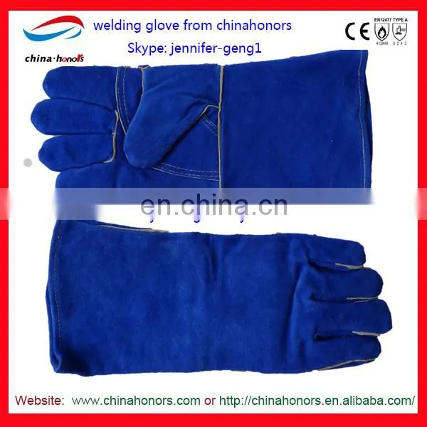 leather gloves top quality work/gloves for welders