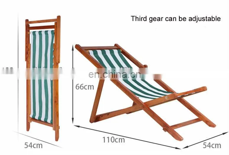 Wooden frame beach chair,fishing chair,wholesale deck chairs