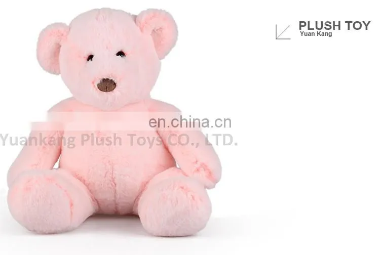 Wholesale plush pretty pink teddy bear soft toy
