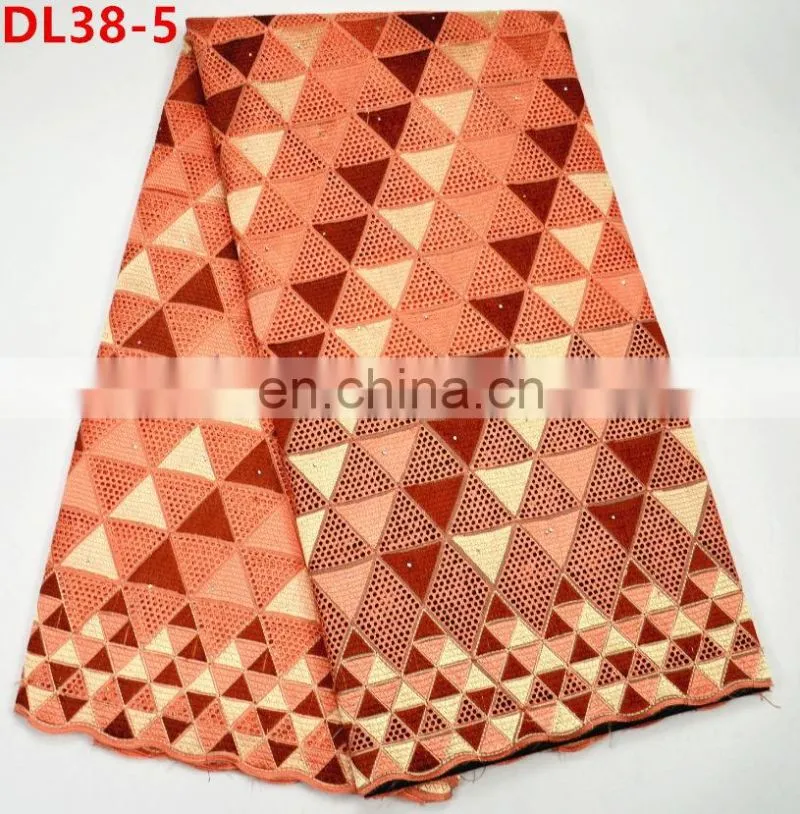 Higg Quality African Swiss voile lace dry lace fabric for clothes