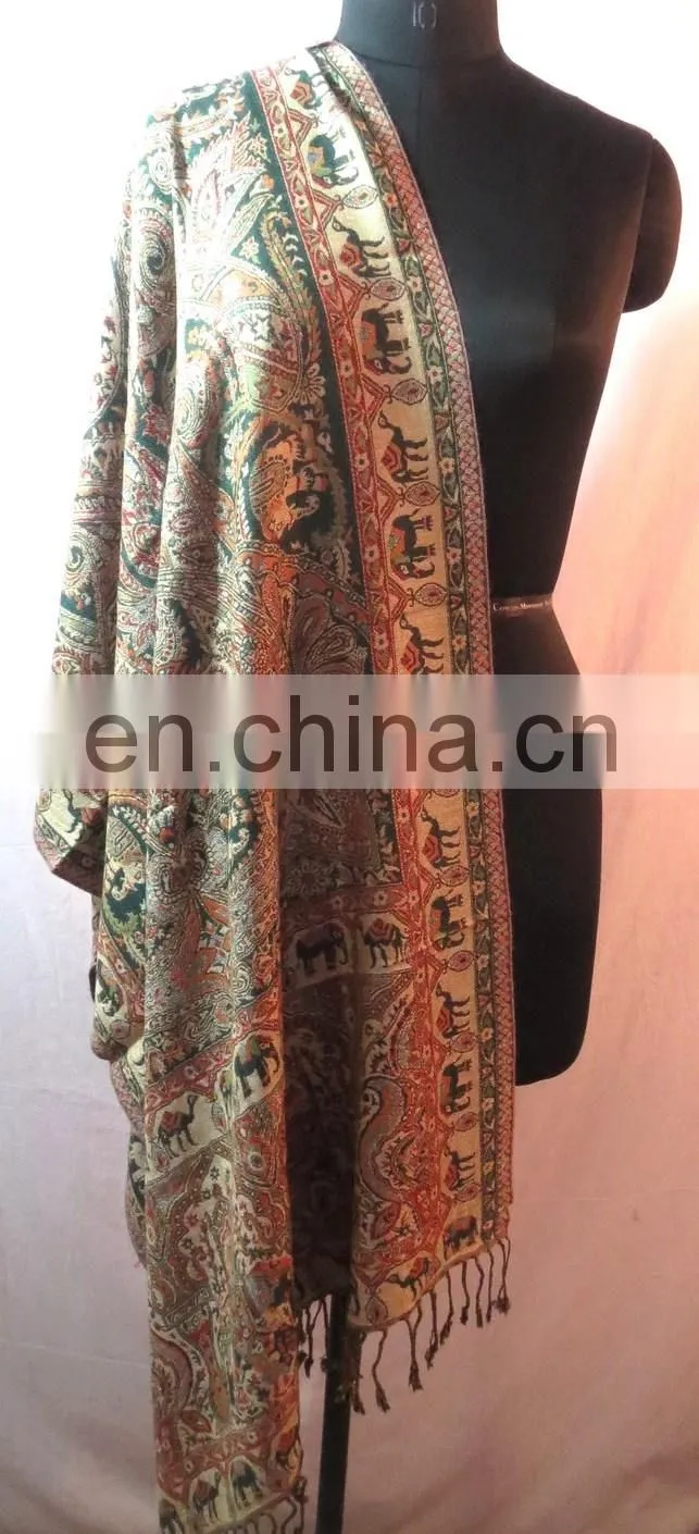Handmade Cashmere Pashmina Neck Wrap Women Scarf Girls Wear Scarves Hijab Shawl Ethnic Designer Stole