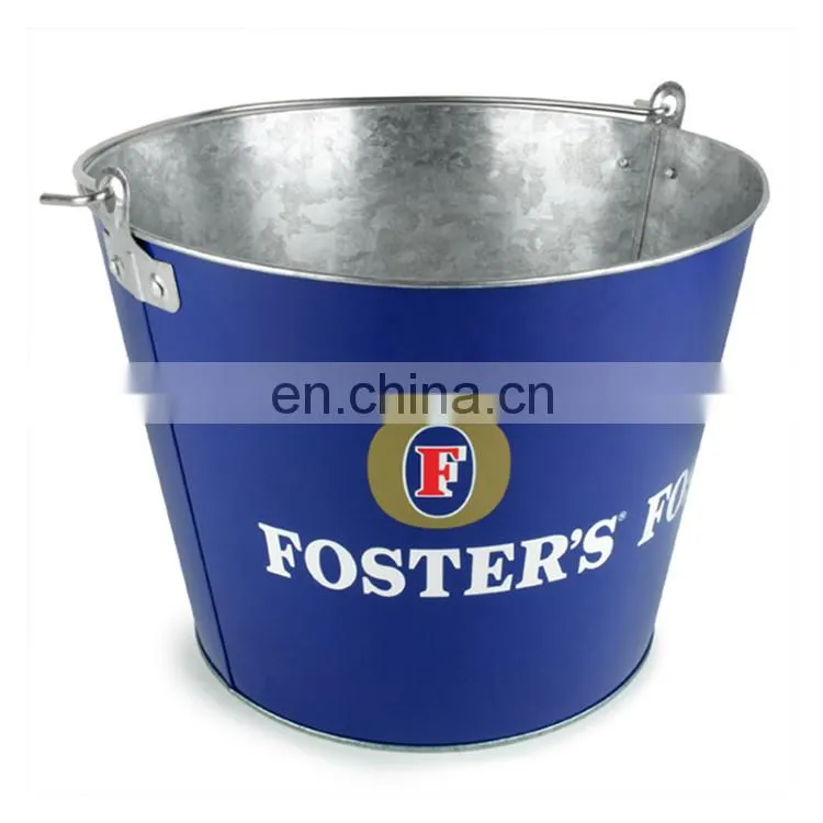 Custom aluminium metal chmpagne ice bucket with stand for parties