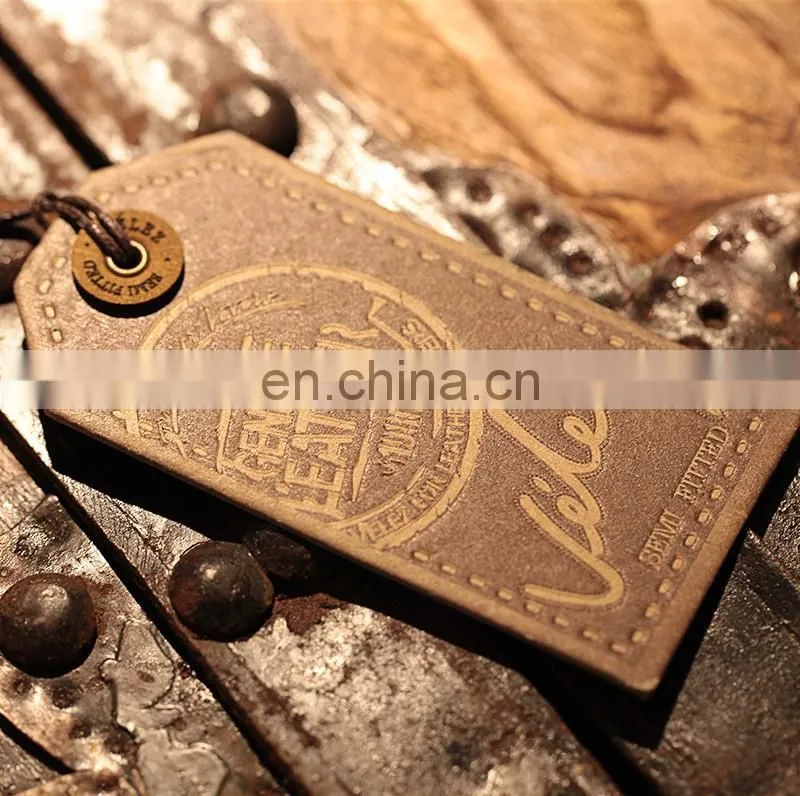 custom new china design clothes brand printed paper hang tag