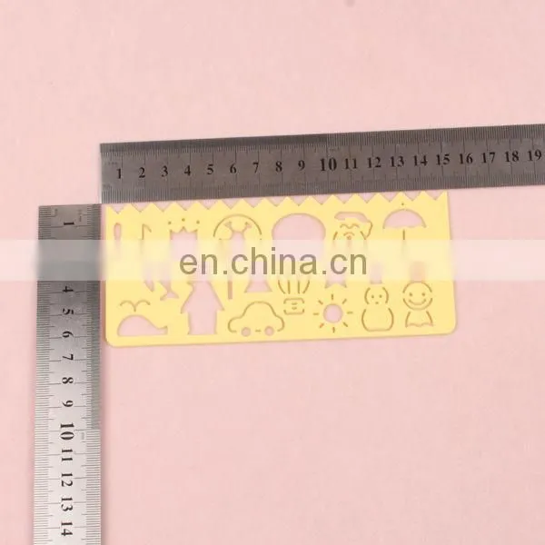 Factory Wholesale Cute Kids Patterning Letter Stencil Ruler