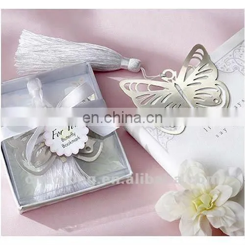 butterfly custom engraved zinc alloy metal book mark/bookmarks for sale