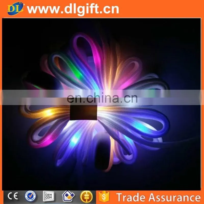 2018 Hot Selling Factory Price Led Shoe Lace Flashing Luminous LED Shoelaces
