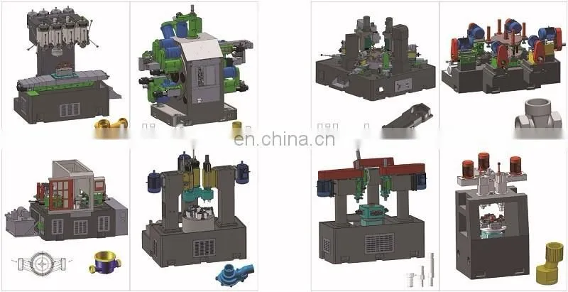Horizontal-vertical turntable special processing machine for water meter and water pump