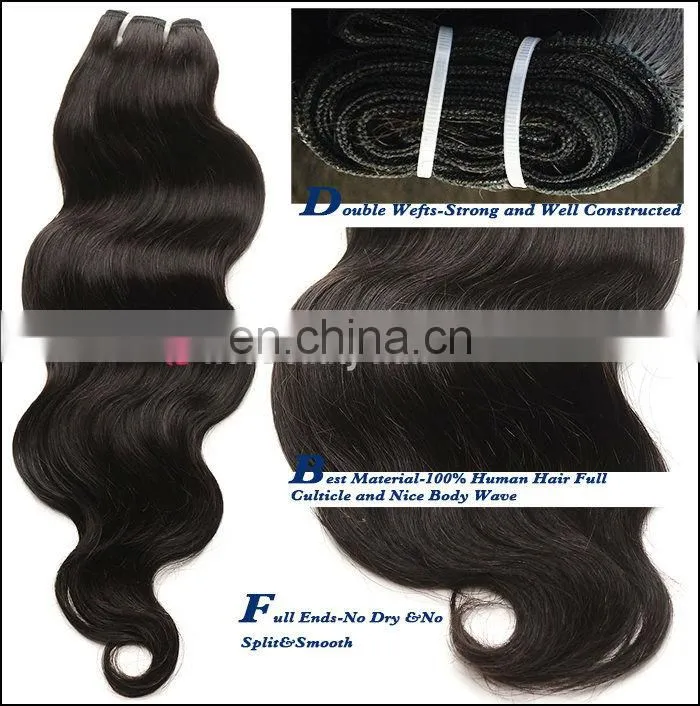Durable Wavy Indian Temple Hair Weave