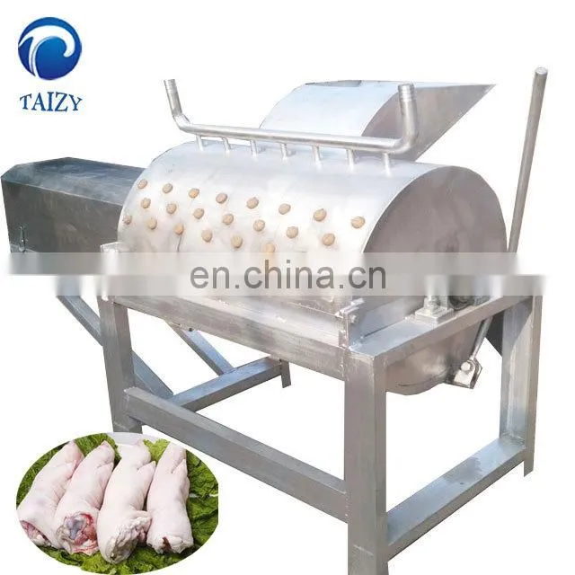 High efficiency animal feet hair removing machine pig trotter