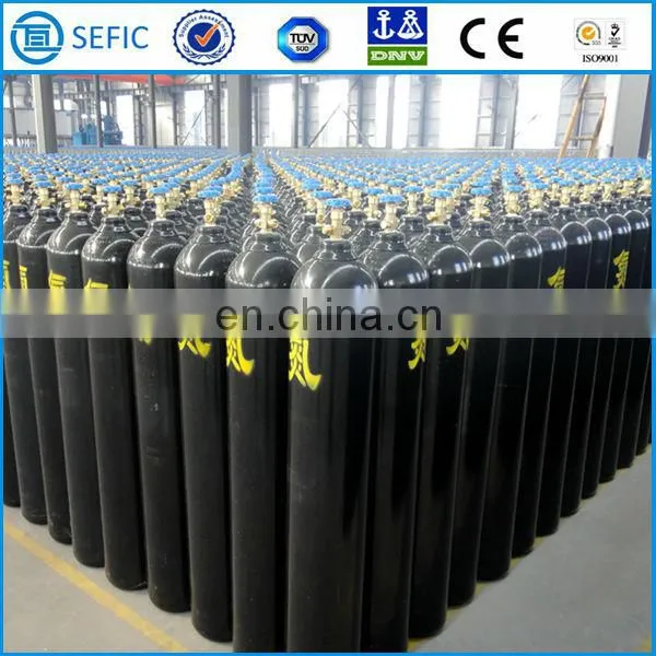 Best Selling TPED Certificate EN ISO9809-1 25E Valve Seamless Steel 50L Nitrogen Cylinder with 99.99% Purity