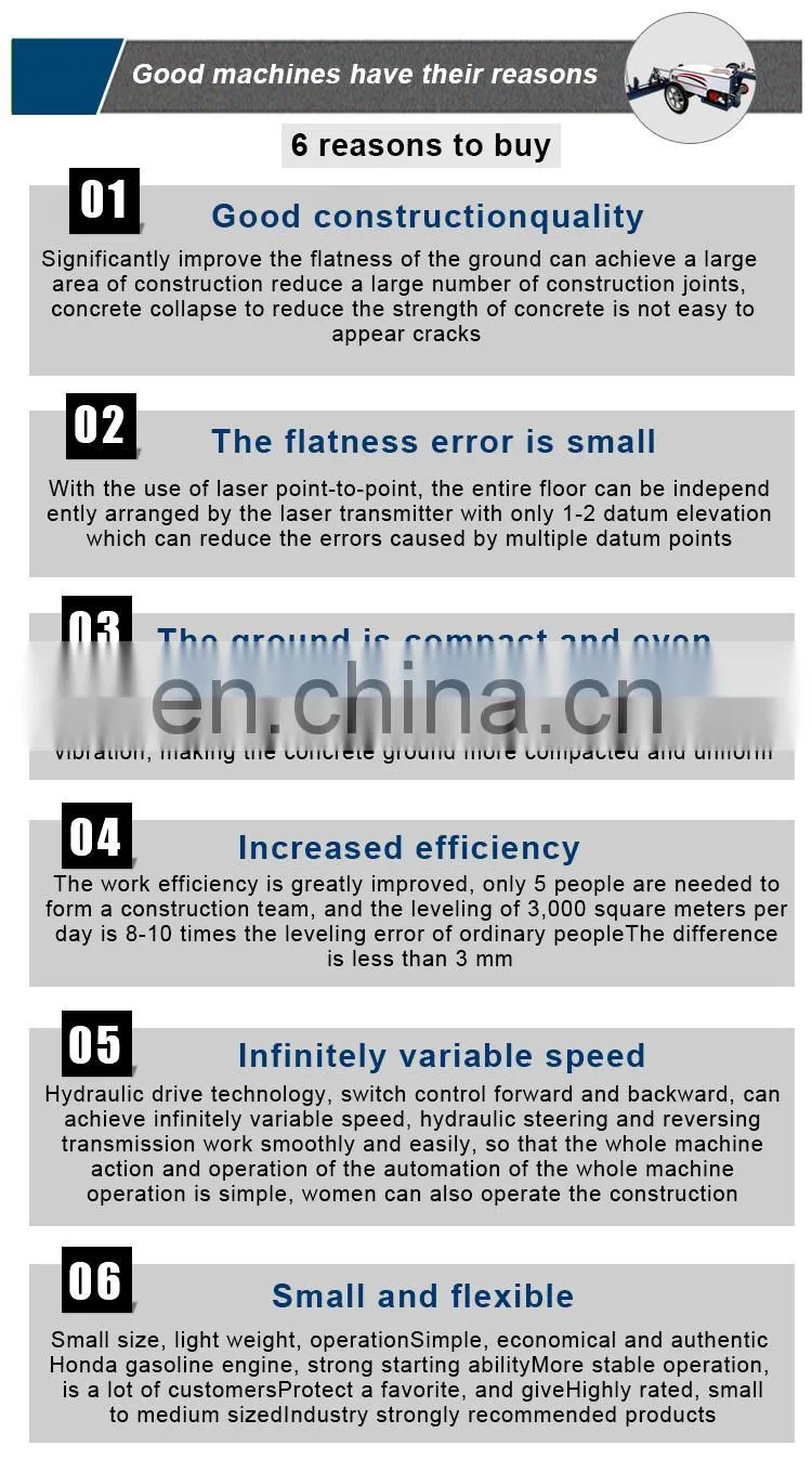 concrete laser leveling machine road paver laser screed concrete for sale