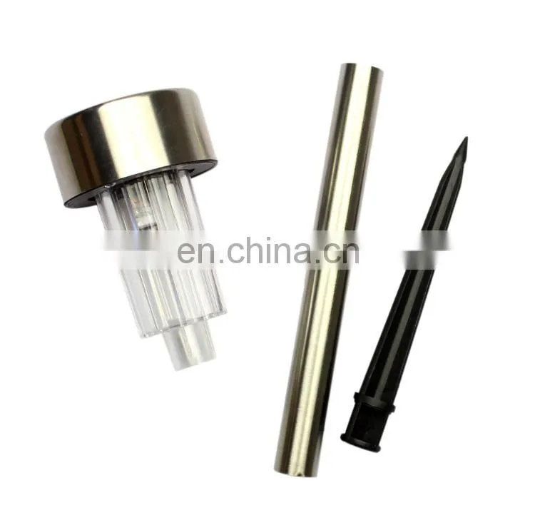 Led solar plug light lawn light stainless steel garden decorative light