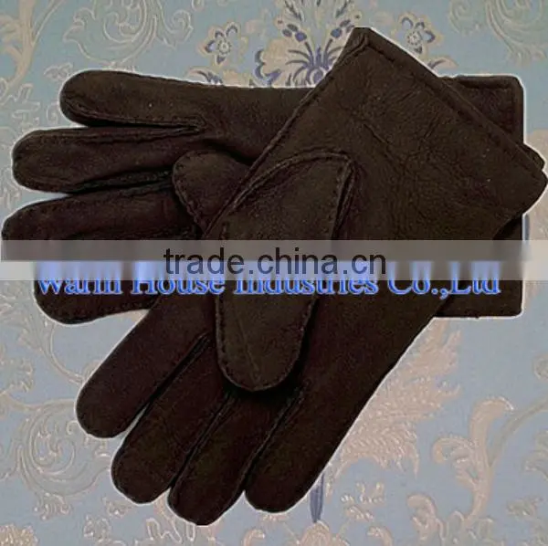 2015 100% Handmade Genuine Leather Fashion Leather Gloves for Men