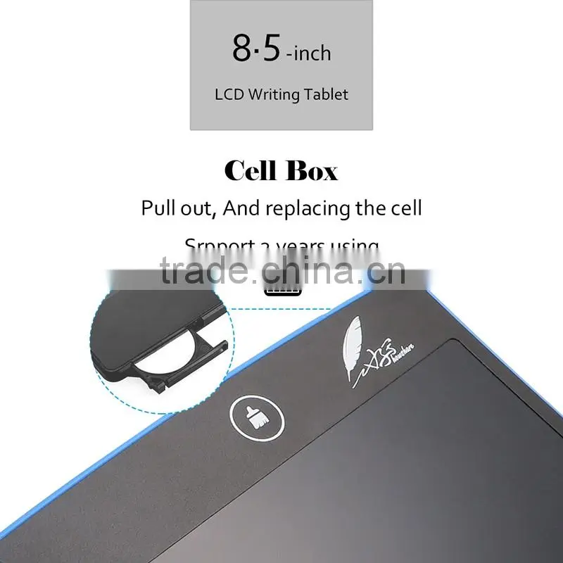2016 wholesale 8.5 inches Boogie board lcd ewriter paperless LCD writing tablet kids electronic LCD writing Pad