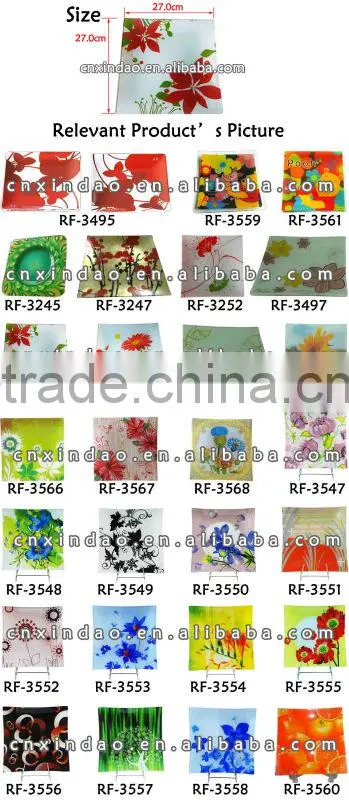 Wholesale China Made Beautiful Daily Used Tableware for Clear Glass Salad Plate