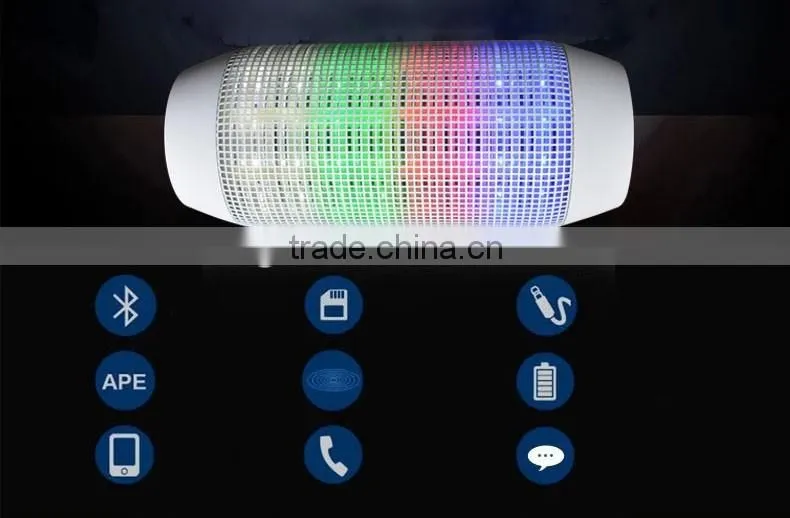 2016 New Products For Party Essential And Outdoor Functional Wireless Bluetooth Speaker With LED Light