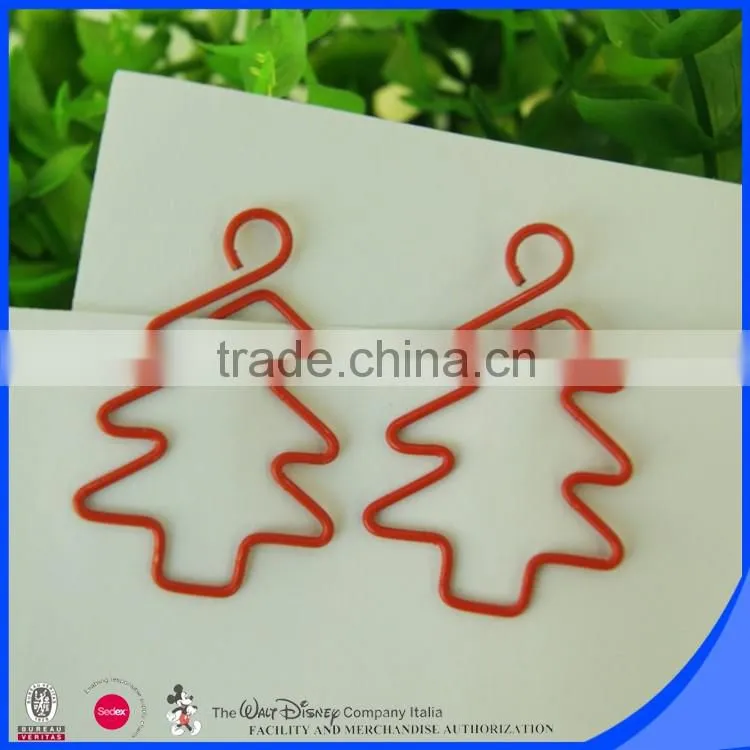 Iron material with shiny colorful plated custom style paper clip