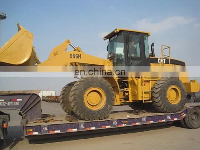 Japan caterpillar 966H wheel loader loading, CAT 966H front end loader send to the port