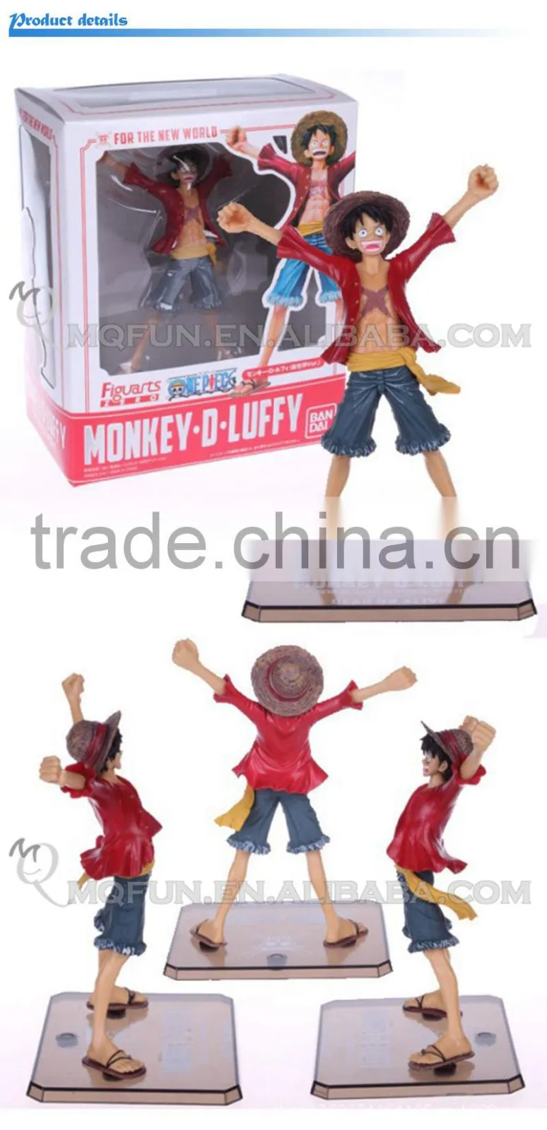 MINI QUTE 17 cm pirate Japanese anime one piece action figure strawhat Monkey D Luffy brinquedos boys in box NO.MQ 068