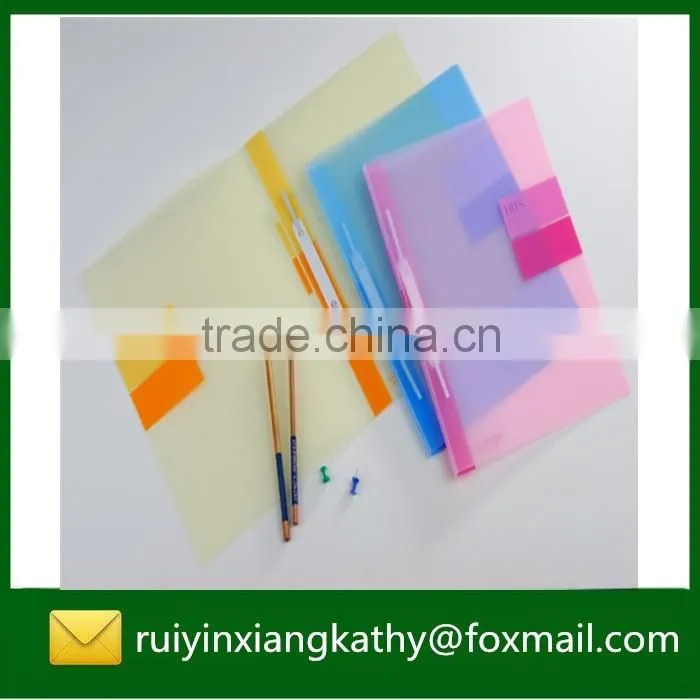 Top quality popular new design plastic clip softcover management file