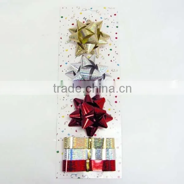 Colorful and Beautiful Ribbon Eggs and Star Ribbon Bows for Decoration Gift/Presant/Flowers