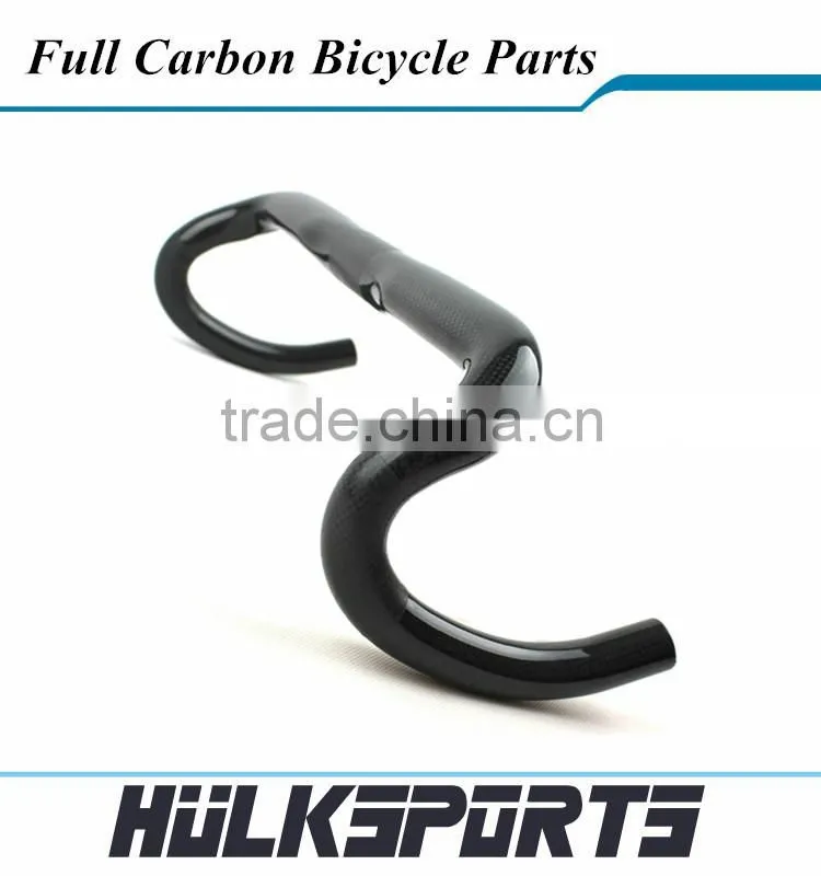 Top quality Toray T700 full Carbon 400/420/440mm road bicycle handlebar 700C road bicycle handlebar